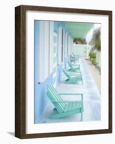 Hotel Verandah, Caye Caulker, Belize-Russell Young-Framed Photographic Print