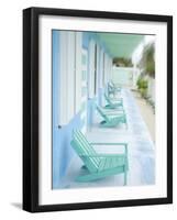 Hotel Verandah, Caye Caulker, Belize-Russell Young-Framed Photographic Print