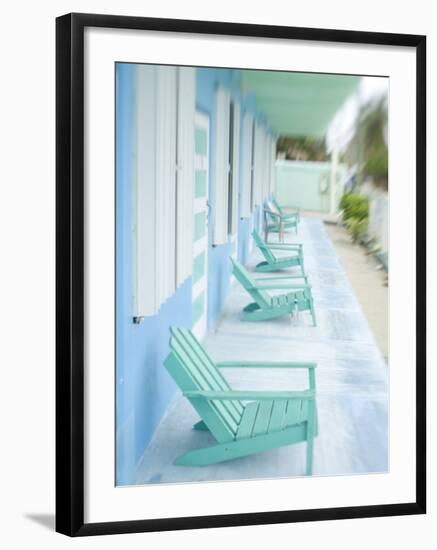 Hotel Verandah, Caye Caulker, Belize-Russell Young-Framed Photographic Print