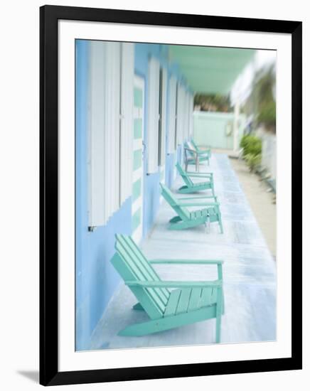 Hotel Verandah, Caye Caulker, Belize-Russell Young-Framed Photographic Print