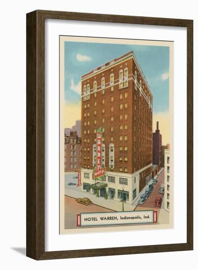 Hotel Warren, Indianapolis, Indiana-null-Framed Art Print