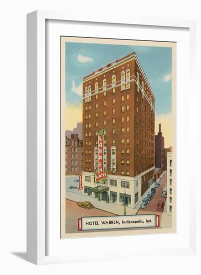 Hotel Warren, Indianapolis, Indiana-null-Framed Art Print
