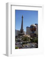 Hotels and Casino Buildings, the Strip, Las Vegas, Nevada-David Wall-Framed Photographic Print