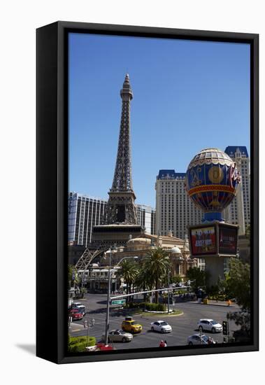 Hotels and Casino Buildings, the Strip, Las Vegas, Nevada-David Wall-Framed Stretched Canvas