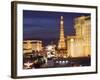 Hotels and Casinos At Night, Las Vegas, Nevada-Dennis Flaherty-Framed Photographic Print