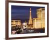 Hotels and Casinos At Night, Las Vegas, Nevada-Dennis Flaherty-Framed Photographic Print