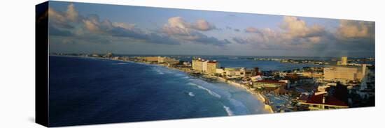 Hotels and Resorts on the Beach, Cancun, Mexico-null-Stretched Canvas