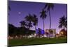Hotels at Dusk, Ocean Drive, Miami South Beach, Art Deco District, Florida, Usa-Axel Schmies-Mounted Photographic Print