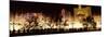 Hotels in a City Lit Up at Night, the Strip, Las Vegas, Nevada, USA-null-Mounted Photographic Print