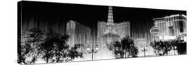 Hotels in a City Lit Up at Night, the Strip, Las Vegas, Nevada, USA-null-Stretched Canvas