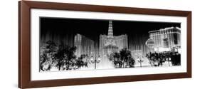 Hotels in a City Lit Up at Night, the Strip, Las Vegas, Nevada, USA-null-Framed Photographic Print