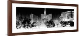 Hotels in a City Lit Up at Night, the Strip, Las Vegas, Nevada, USA-null-Framed Photographic Print