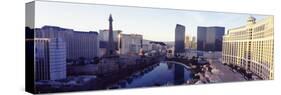 Hotels in a City, the Strip, Las Vegas, Nevada, USA 2010-null-Stretched Canvas