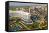 Hotels in Lara Beach, Aerial, Antalya, Turkey-Ali Kabas-Framed Stretched Canvas