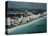 Hotels Lining Miami Beach-James Randklev-Stretched Canvas