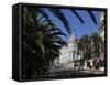 Hotels Lining Promenade Des Anglais, Nice, Alpes Maritimes, Provence, Cote D'Azur, French Riviera, -Peter Richardson-Framed Stretched Canvas