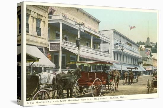 Hotels, Mackinac Island, Michigan-null-Stretched Canvas