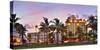 Hotels on Ocean Drive in the Art Deco District of South Miami Beach in Miami, Florida, USA-null-Stretched Canvas