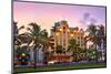 Hotels on Ocean Drive in the Art Deco District of South Miami Beach in Miami, Florida, USA-null-Mounted Art Print