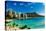 Hotels on the beach, Waikiki Beach, Oahu, Honolulu, Hawaii, USA-null-Stretched Canvas