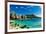 Hotels on the beach, Waikiki Beach, Oahu, Honolulu, Hawaii, USA-null-Framed Photographic Print