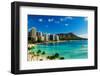 Hotels on the beach, Waikiki Beach, Oahu, Honolulu, Hawaii, USA-null-Framed Photographic Print