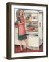 Hotpoint, Women in the Kitchen, Refrigerators, USA, 1940-null-Framed Giclee Print