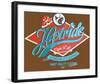 Hotride Retro Race Poster-null-Framed Art Print