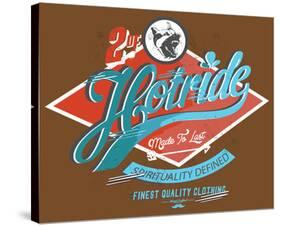 Hotride Retro Race Poster-null-Stretched Canvas