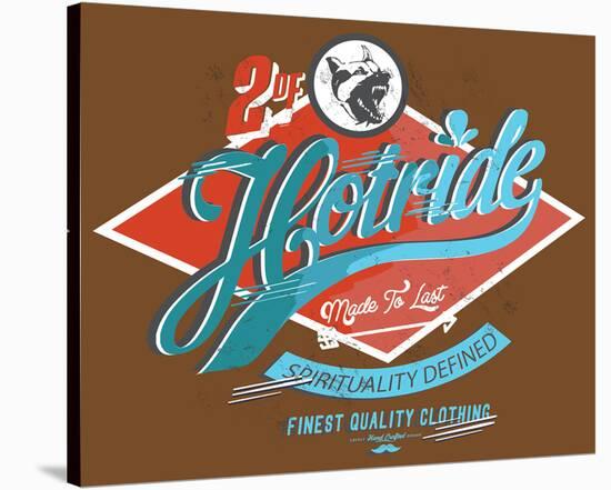 Hotride Retro Race Poster-null-Stretched Canvas