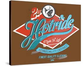 Hotride Retro Race Poster-null-Stretched Canvas