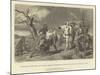 Hotspur's Interview with King Henry's Messenger after the Battle of Homildon Hill-Alfred W. Elmore-Mounted Giclee Print