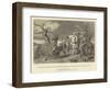 Hotspur's Interview with King Henry's Messenger after the Battle of Homildon Hill-Alfred W. Elmore-Framed Giclee Print