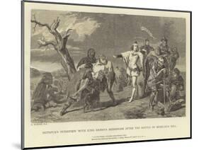 Hotspur's Interview with King Henry's Messenger after the Battle of Homildon Hill-Alfred W. Elmore-Mounted Giclee Print