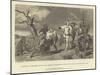 Hotspur's Interview with King Henry's Messenger after the Battle of Homildon Hill-Alfred W. Elmore-Mounted Giclee Print