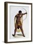 Hottentot Man, Engraving from Dresses and Costumes of All People around World, 1843-Auguste Wahlen-Framed Giclee Print