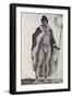 Hottentot Man, Engraving from Travels into Interior of Africa Via Cape of Good Hope-Francois Le Vaillant-Framed Giclee Print