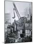 Houdini Escaping from a Strait-jacket While Suspended from a Crane in New York City-null-Mounted Giclee Print