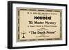Houdini in the Master Mystery a Super-Serial in Fifteen Episodes-null-Framed Art Print
