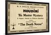 Houdini in the Master Mystery a Super-Serial in Fifteen Episodes-null-Framed Art Print