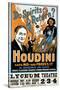 Houdini, Poster Art for Magic Show by Harry Houdini, 1909-null-Stretched Canvas