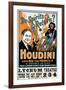 Houdini, Poster Art for Magic Show by Harry Houdini, 1909-null-Framed Photo