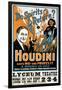 Houdini, Poster Art for Magic Show by Harry Houdini, 1909-null-Framed Photo