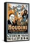 Houdini, Poster Art for Magic Show by Harry Houdini, 1909-null-Framed Stretched Canvas