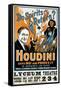 Houdini, Poster Art for Magic Show by Harry Houdini, 1909-null-Framed Stretched Canvas