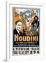 Houdini, Poster Art for Magic Show by Harry Houdini, 1909-null-Framed Photo