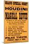 Houdini Poster, Magical Revue-null-Mounted Art Print