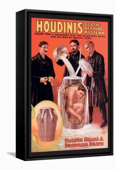 Houdini's Death-Defying Mystery-null-Framed Stretched Canvas