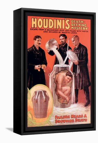 Houdini's Death-Defying Mystery-null-Framed Stretched Canvas