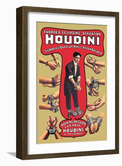 Houdini: The World's Handcuff King and Prison Breaker-null-Framed Art Print
